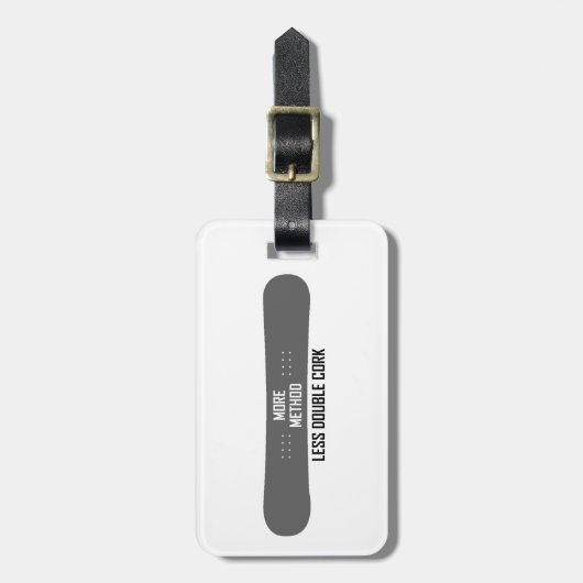 より多くの方法より少ない二重コルク ラゲッジタグ (正面縦)