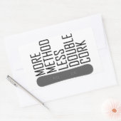 より多くの方法より少ない二重コルク 長方形シール (封筒)