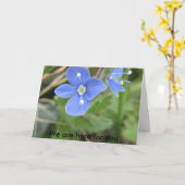 より多くの春の花10 001、私達はあなたのためにここにいます カード (黄色い花)