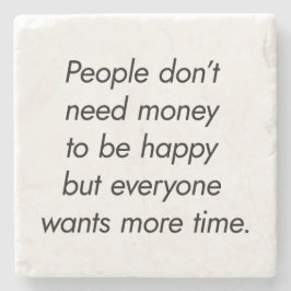 より多くの時間の石のコースター ストーンコースター