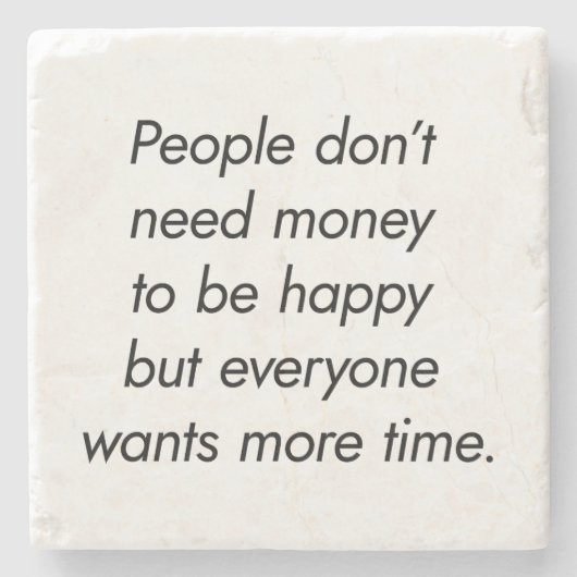 より多くの時間の石のコースター ストーンコースター (正面)