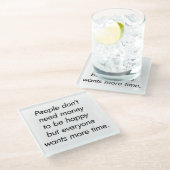 より多くの時間ガラスコースター ガラスコースター (アングル)