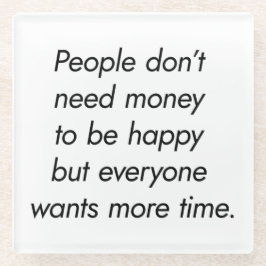 より多くの時間ガラスコースター ガラスコースター