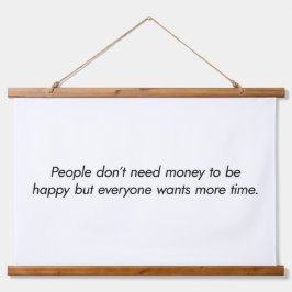 より多くの時間木材トップウォールタペストリー 吊り下げ型タペストリー