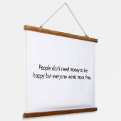 より多くの時間木材トップウォールタペストリー 吊り下げ型タペストリー (傾斜あり)