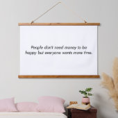 より多くの時間木材トップウォールタペストリー 吊り下げ型タペストリー (寝室)