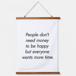 より多くの時間木材トップウォールタペストリー 吊り下げ型タペストリー