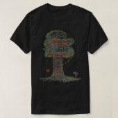 より多くの木のツリーハウス Tシャツ (デザイン正面)