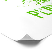 より多くの木の壁を植環境にやさしえる ポスター (角)