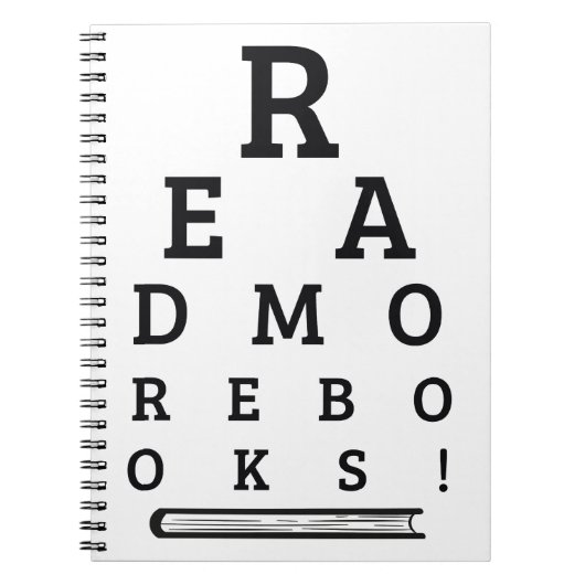 より多くの本を読んで下さい ノートブック (正面)