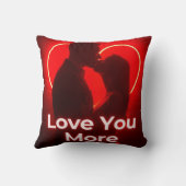 より多くの枕のバレンタインデザイン クッション (裏面)