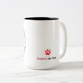 より多くの樹皮より少ないマグカップ ツートーンマグカップ (正面右)