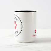 より多くの樹皮より少ないマグカップ ツートーンマグカップ (中央)