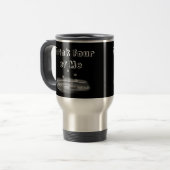 より多くの水を飲むメモはあなたの文字と襲います トラベルマグ (正面左)