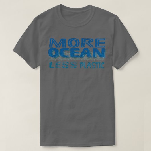 より多くの海がプラスチックを使わない Tシャツ (デザイン正面)