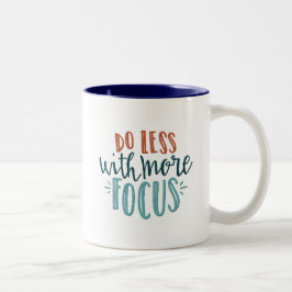 より多くの焦点を合わせて少ない引用文マグ ツートーンマグカップ