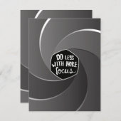 より多くの焦点を当てることで少ない作業を実現 ノートカード (正面/裏面)