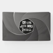 より多くの焦点を当てることで少ない作業を実現 横断幕 (横)