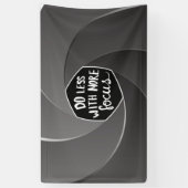 より多くの焦点を当てることで少ない作業を実現 横断幕 (縦)