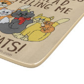 より多くの猫におもしろいなことわざを得て下さい カッティングボード (角)