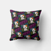 より多くの睡眠が必要 |猫おもしろいのかわいいあくびさん クッション (裏面)