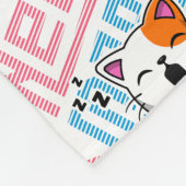 より多くの睡眠が必要 |猫おもしろいのかわいいあくびさん フリースブランケット (角)