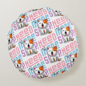 より多くの睡眠が必要 |猫おもしろいのかわいいあくびさん ラウンドクッション (裏面)