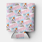 より多くの睡眠が必要 |猫おもしろいのかわいいあくびさん 缶クーラー (正面)