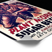 より多くの砂糖のビートを植える ポスター (角)