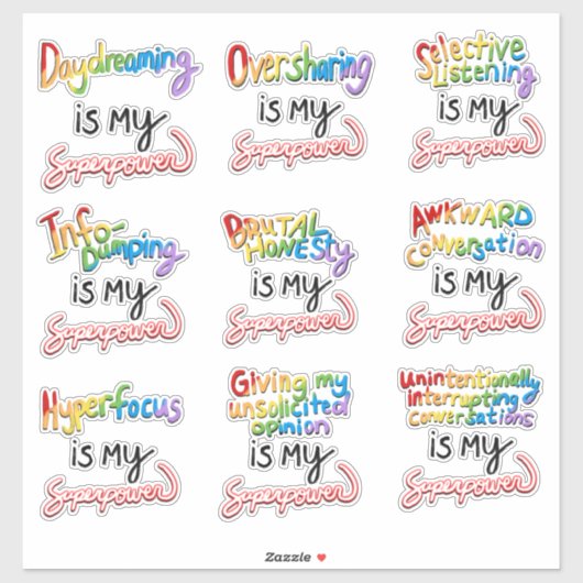 より多くの神経発散超大国 シール (シート)