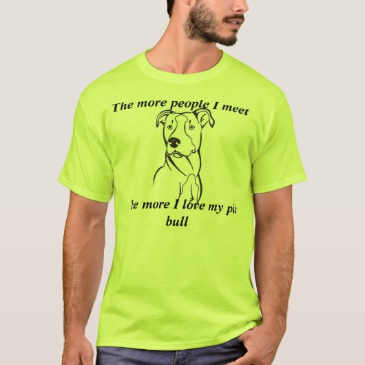 より多くの私が会う人々 Tシャツ (正面)