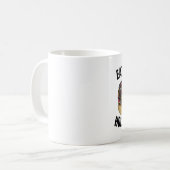 より多くの穴の食糧ドーナツおもしろいなコーヒー・マグを食べて下さい コーヒーマグカップ (正面左)