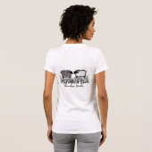 より多くの繊維を/白黒必要として下さい Tシャツ (裏面フル)