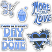 より多くの自己愛のステッカーパック シール (正面)