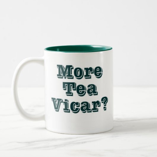 より多くの茶教区牧師 ツートーンマグカップ (左)