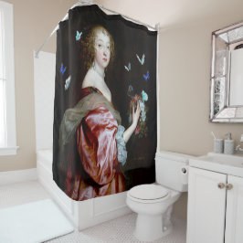 より多くの蝶の予期せぬ到着 シャワーカーテン