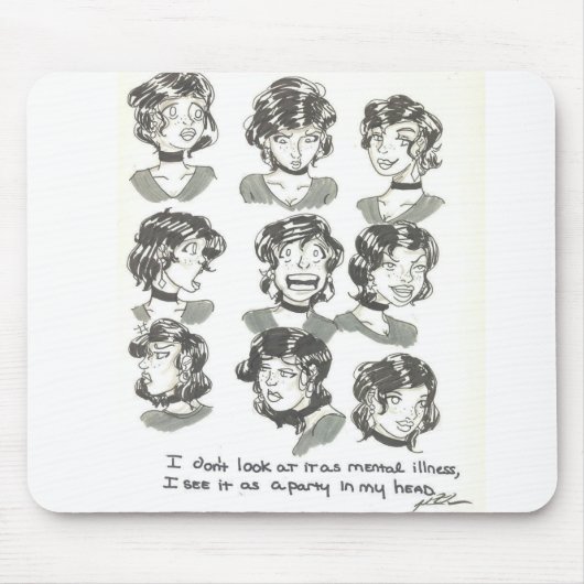 より多くの選択の生命のおもしろい マウスパッド (正面)