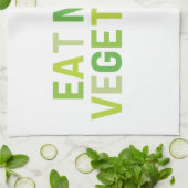 より多くの野菜のふきんを食べて下さい キッチンタオル (折り畳み)