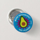 より多くの隣人か。 お願いしますYes! 缶バッジ (正面&裏面)