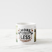 より多くのEspresso少ないくぼみパーソナライズされた2枚の写真 エスプレッソカップ (正面)