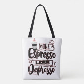 より多くのEspresso少ない窪み – Espresso Love トートバッグ (裏面)