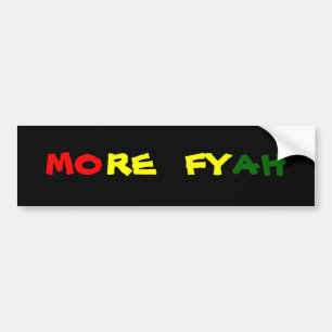 より多くのFYAH バンパーステッカー
