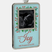 より多くのJOYソノグラムを期待 シルバープレートフレームオーナメント (右)