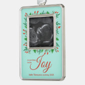 より多くのJOYソノグラムを期待 シルバープレートフレームオーナメント (左)
