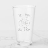 より多くのLubeより多くのおもしろいサイクリング タンブラーグラス (裏面)