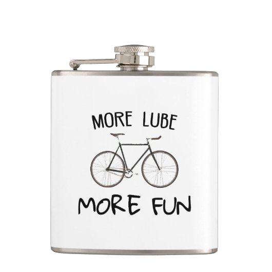 より多くのLubeより多くのおもしろいサイクリング フラスク (正面)