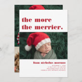 より多メリーく | クリスマス誕生発表 シーズンカード (正面/裏面)