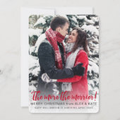 より多メリーく | 妊娠クリスマスを発表する シーズンカード (正面)