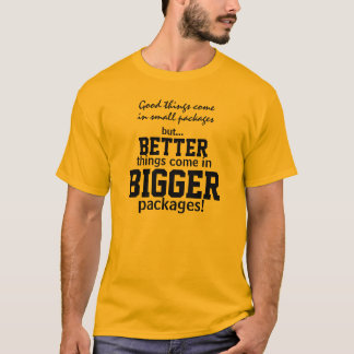 より大きいパッケージのおもしろいなユーモアのTシャツ Tシャツ