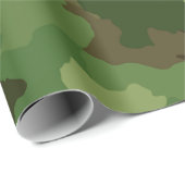 より大きい形のおもしろいの森林カムフラージュ ラッピングペーパー (ロールコーナー)